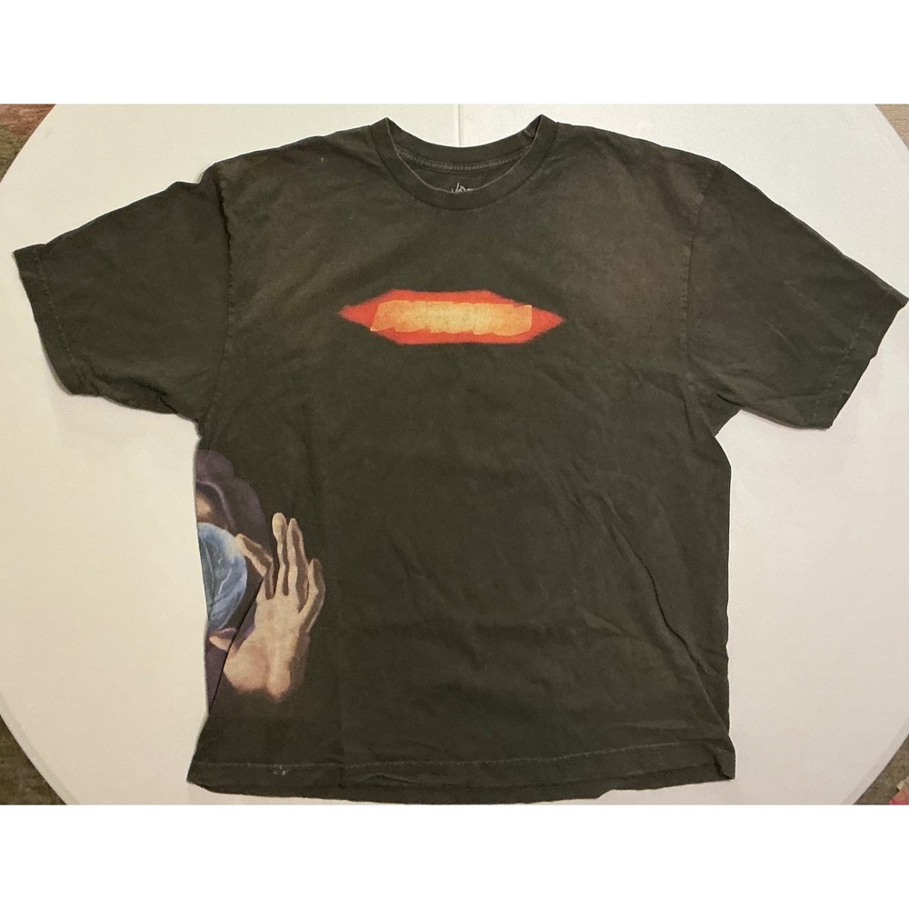 Travis Scott Utopia Faded Black Graphic T-Shirt XXL‎ Nails Globe Merch 2023